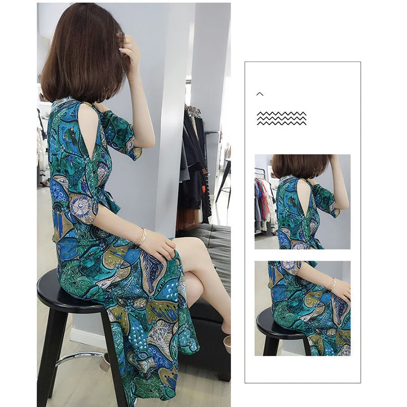 CN Summer Dress For Women 2021 Fashion Sexy V Neck Maxi Dress Women A Line Short Sleeve Printing Chiffon Off Shoulder Dress
CN Summer Dress For Women 2021 Fashion Sexy V Neck Maxi Dress Women A Line Short Sleeve Printing Chiffon Off Shoulder Dress