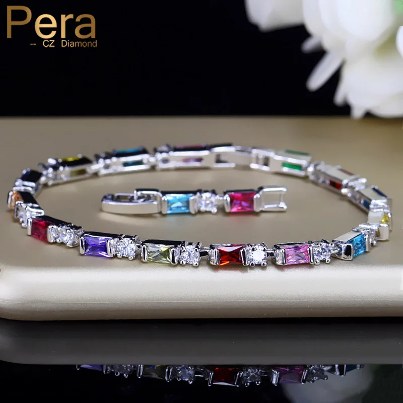 Pera 11 Colors Option Fashion Ladies Evening Party Jewelry Gift Colorful Cubic Zirconia Crystal Charm Bracelets for Women B059
Pera 11 Colors Option Fashion Ladies Evening Party Jewelry Gift Colorful Cubic Zirconia Crystal Charm Bracelets for Women B059