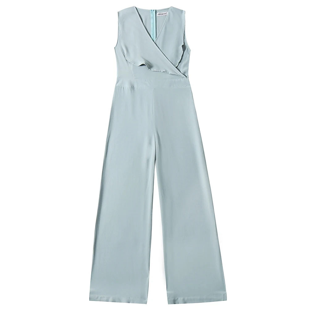 Jumpsuit Rompers Womens Overalls Women Jumpsuits Solid Color Sleeveless V Neck Women Summer Jumpsuit Romper Wide Leg Trousers 
Jumpsuit Rompers Womens Overalls Women Jumpsuits Solid Color Sleeveless V Neck Women Summer Jumpsuit Romper Wide Leg Trousers
