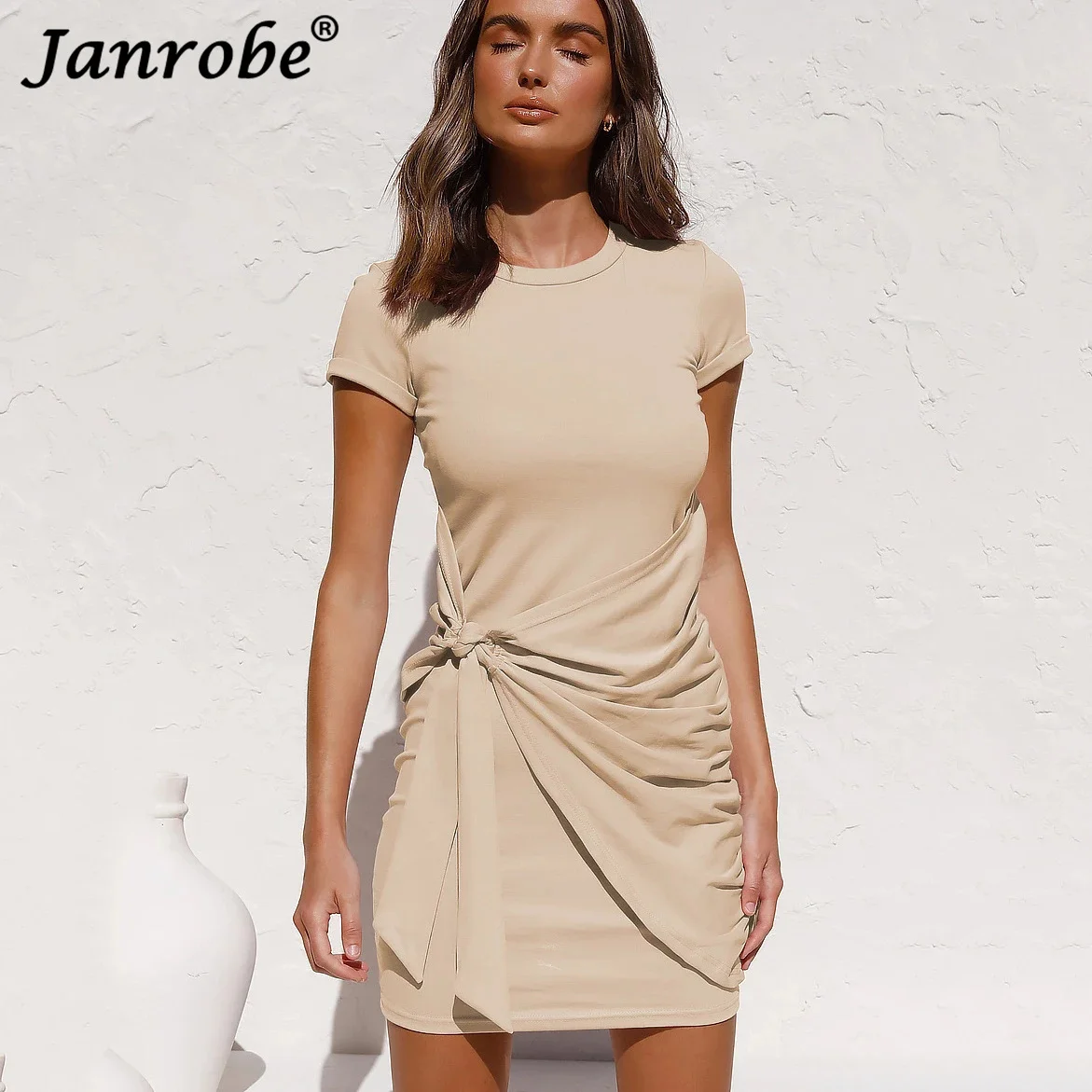 Janrobe New Women Short Sleeve Irregular Mini Dresses 2021 Summer Autumn Causal O-neck Slim Party Dress Femme Sexy Vestidos Wear
Janrobe New Women Short Sleeve Irregular Mini Dresses 2021 Summer Autumn Causal O-neck Slim Party Dress Femme Sexy Vestidos Wear