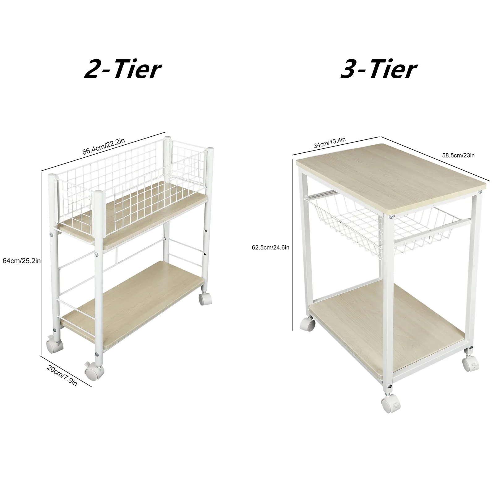 Storage Cart 2/3 Tier Rolling Utility Cart Home Storage Rack Organizer with Wheels for Kitchen Dishwasher Living Room Decoration
Storage Cart 2/3 Tier Rolling Utility Cart Home Storage Rack Organizer with Wheels for Kitchen Dishwasher Living Room Decoration