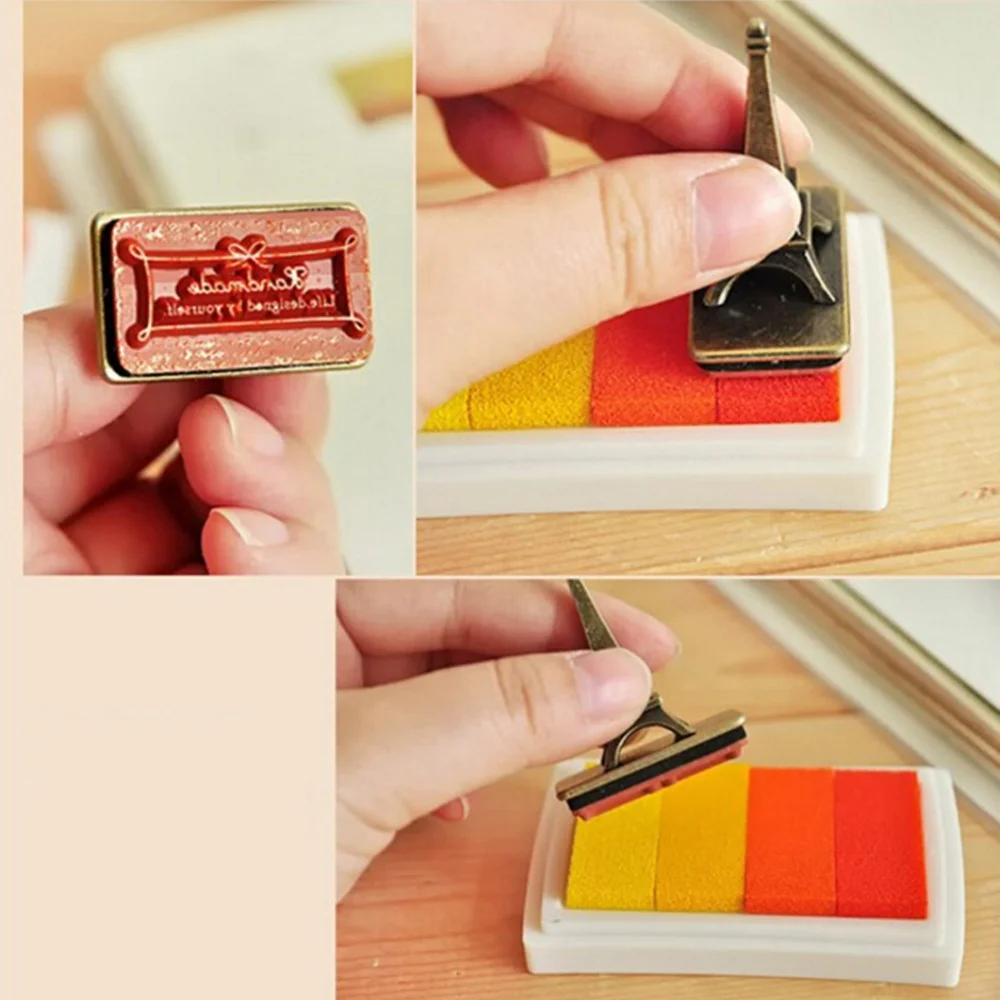 6Pcs Ink Pad Rubber Stamp Pad Rainbow Colour Finger Ink Stamps for Kids DIY Making
6Pcs Ink Pad Rubber Stamp Pad Rainbow Colour Finger Ink Stamps for Kids DIY Making