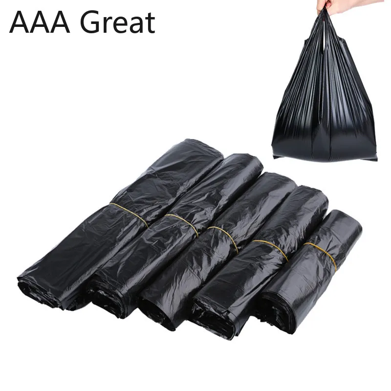 100Pcs/Lot Black Plastic Bag Vest Portable Disposable Garbage Bags Supermarket Shopping Convenience Packaging Handle Pouches Bag
100Pcs/Lot Black Plastic Bag Vest Portable Disposable Garbage Bags Supermarket Shopping Convenience Packaging Handle Pouches Bag