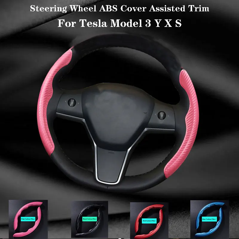 For Tesla Model 3 Y X S Assisted steering Wheel Trim Cabon Fiber Turn fur Steering Wheel ABS Cover
For Tesla Model 3 Y X S Assisted steering Wheel Trim Cabon Fiber Turn fur Steering Wheel ABS Cover