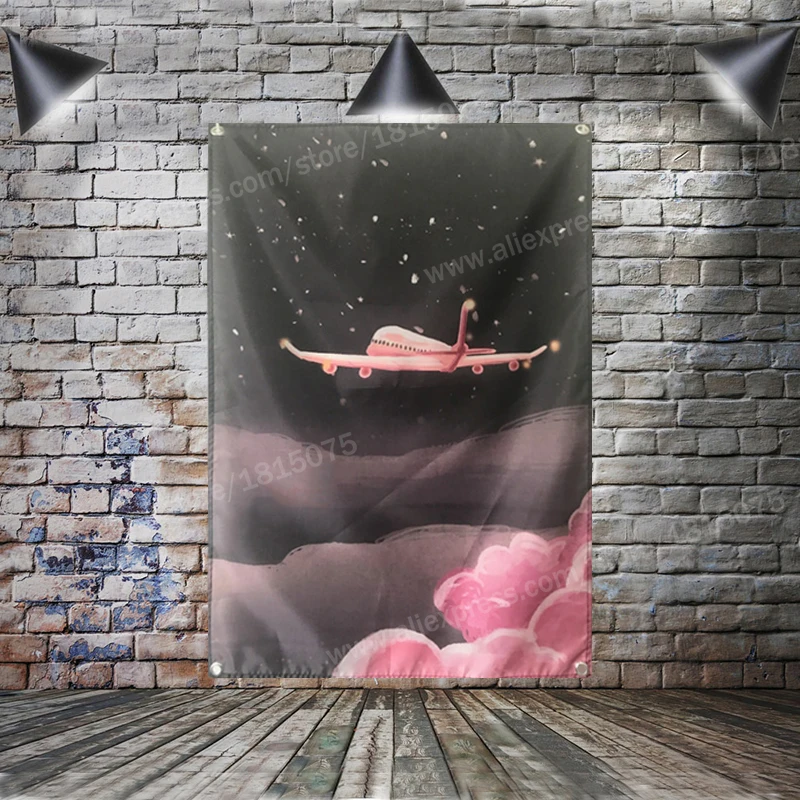 Pink Aircraft Flag Banner Home Decoration Hanging Flag 4 Gromments In Corners 3*5FT 144*96CM
Pink Aircraft Flag Banner Home Decoration Hanging Flag 4 Gromments In Corners 3*5FT 144*96CM