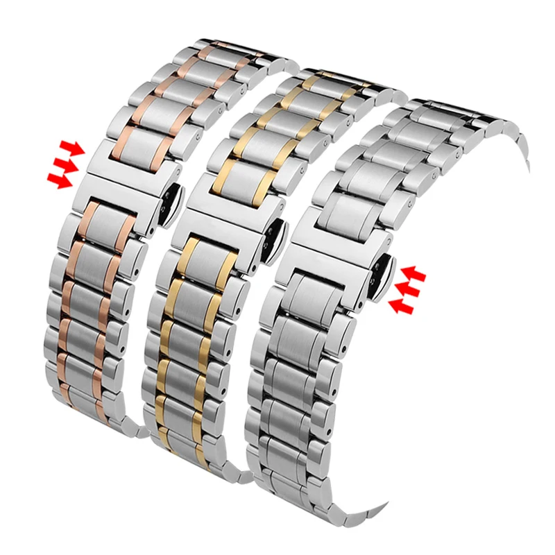 12 14 15 16 17 18 19 20 21mm 22mm 23mm 24mm Stainless Steel Watch Strap Curved End Butterfly Buckle Strap Bracelet for L-ongines
12 14 15 16 17 18 19 20 21mm 22mm 23mm 24mm Stainless Steel Watch Strap Curved End Butterfly Buckle Strap Bracelet for L-ongines