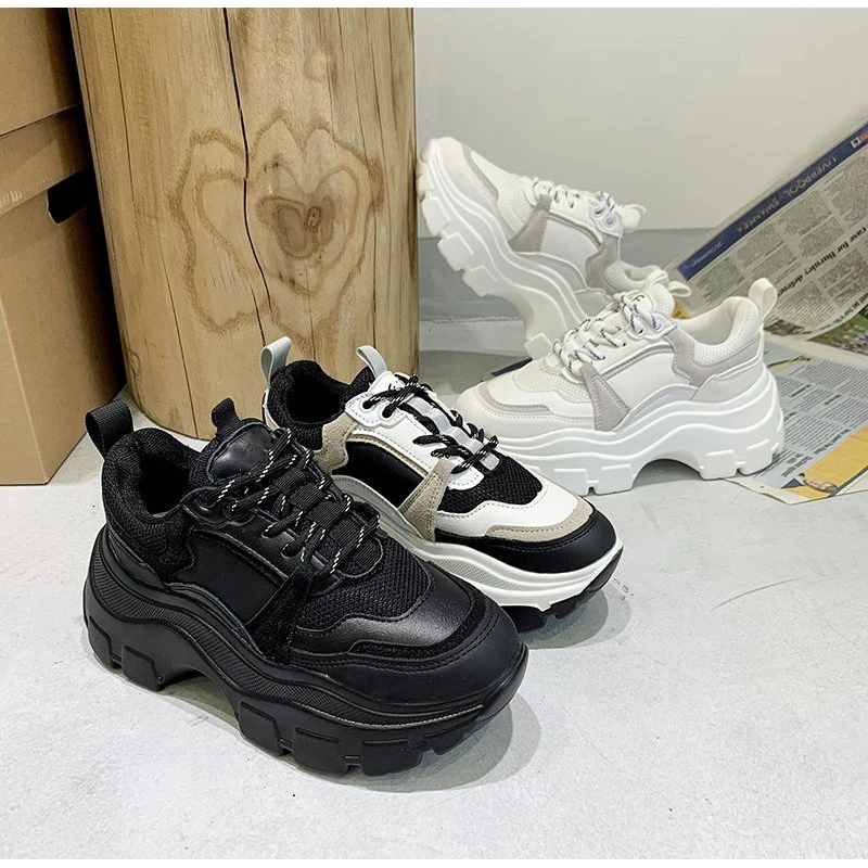 2021 Women's Chunky Sneakers Thick Platform Vulcanize Shoes Fashion Breathable Casual Running Shoe for Woman Zapatos De Mujer
2021 Women's Chunky Sneakers Thick Platform Vulcanize Shoes Fashion Breathable Casual Running Shoe for Woman Zapatos De Mujer