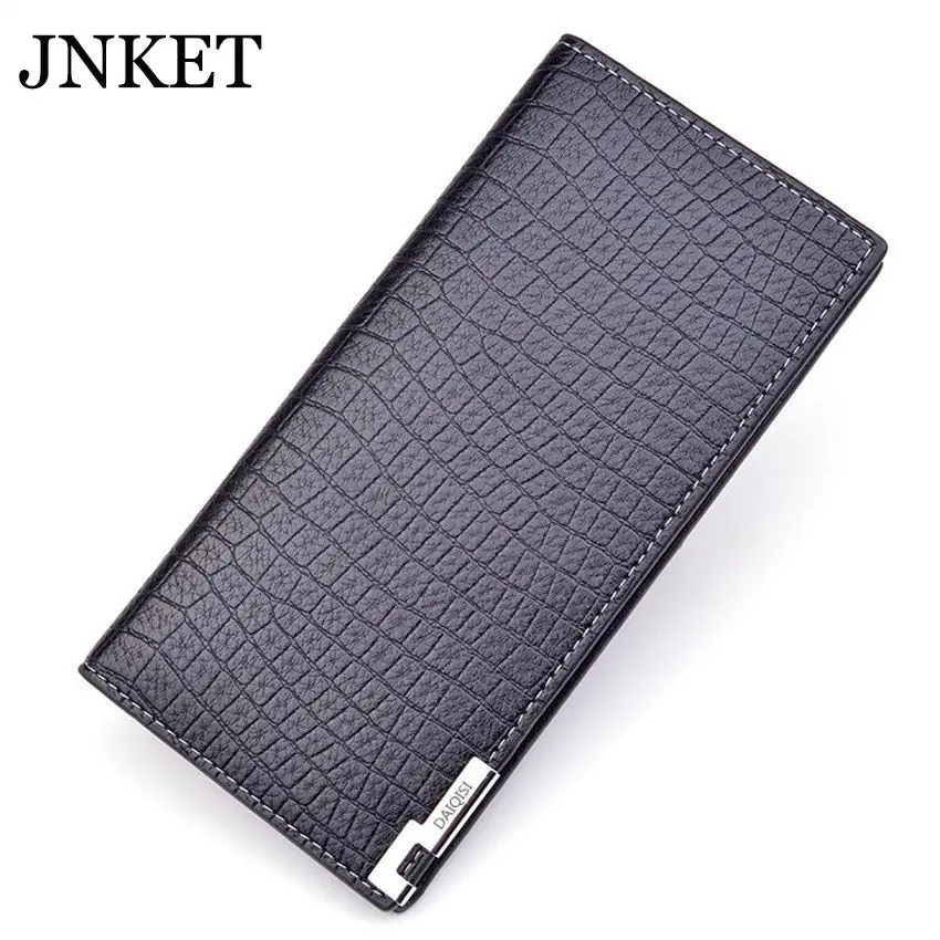 JNKET, новый модный мужской длинный кошелек из искусственной кожи, кошелек с узором под крокодиловую кожу, складной кошелек с тремя отделениям...
JNKET, новый модный мужской длинный кошелек из искусственной кожи, кошелек с узором под крокодиловую кожу, складной кошелек с тремя отделениям...