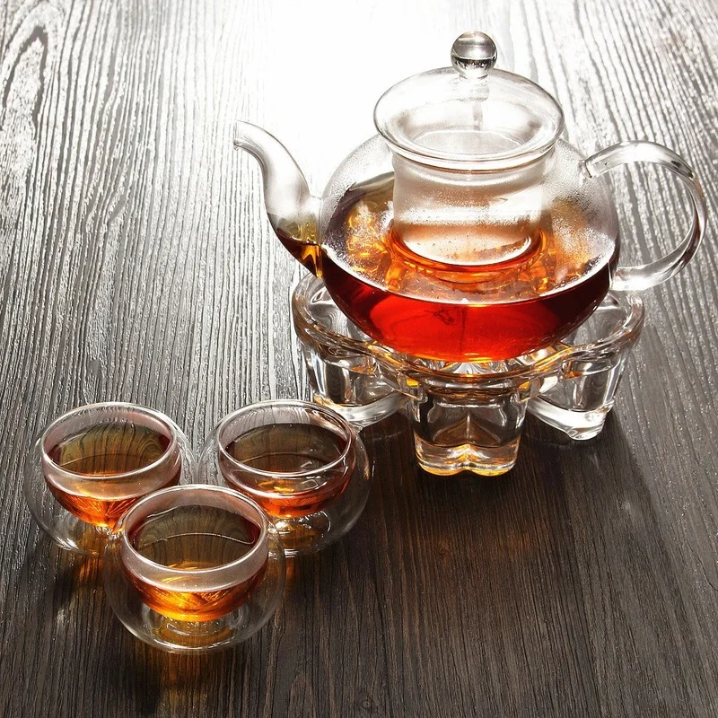 Glass Tea Utensil Pot Set with Infuser Filter Light Warmer 6 Cups Coffee Cup Teacup Pink
Glass Tea Utensil Pot Set with Infuser Filter Light Warmer 6 Cups Coffee Cup Teacup Pink