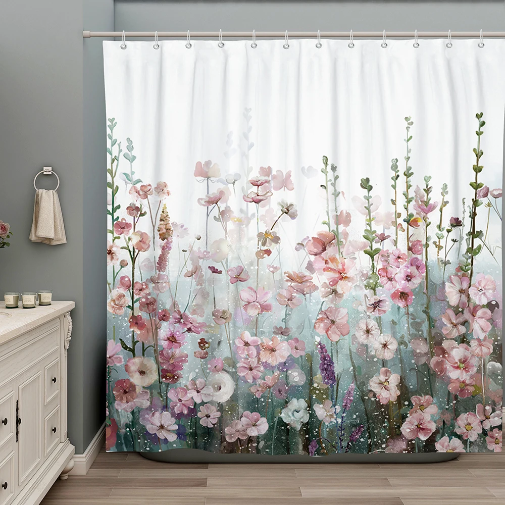 Oil Painting Flowers Waterproof Shower Curtains Bathroom Curtain Anti-peeping Bath Blackout Screen Door with Hooks Home Decor
Oil Painting Flowers Waterproof Shower Curtains Bathroom Curtain Anti-peeping Bath Blackout Screen Door with Hooks Home Decor