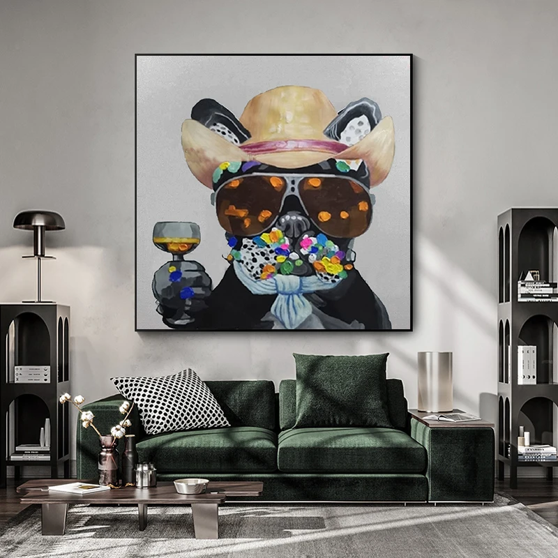 Hand-Painted 3D Abstract Celebrate Animal Pug Dogs Oil Painting on Canvas Wall Hang Art for Living Room Home Decor No Framed
Hand-Painted 3D Abstract Celebrate Animal Pug Dogs Oil Painting on Canvas Wall Hang Art for Living Room Home Decor No Framed