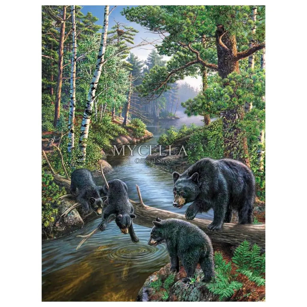 Полная Алмазная вышивка, животные, медведь, портрет, 5D «сделай сам», алмазная живопись, вышивка крестиком, 3D, Алмазная мозаика, пейзаж, рождественские подарки 
Полная Алмазная вышивка, животные, медведь, портрет, 5D «сделай сам», алмазная живопись, вышивка крестиком, 3D, Алмазная мозаика, пейзаж, рождественские подарки