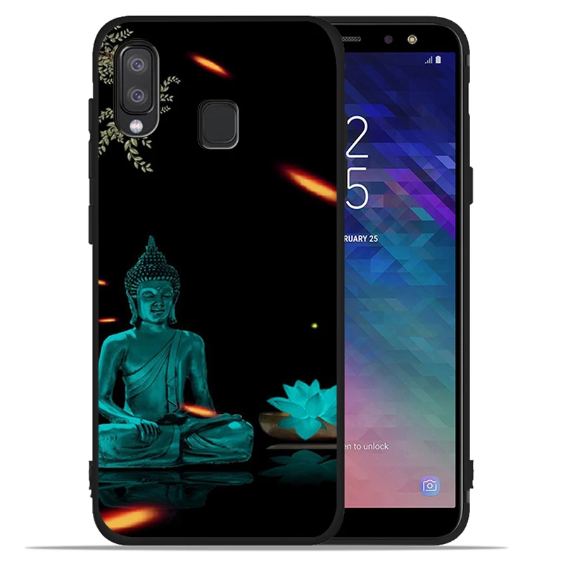 Ретро Галактический Будда Гаутама чехол для телефона samsung galaxy A10 A30 A40 A50 A70 M10 M20 A5 A7