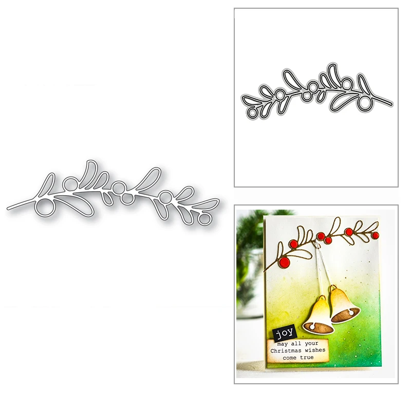 Новый Berry омела ветви 2020 металлический Трафаретный вырубной Штамп для DIY Скрапбукинг и изготовления открыток декоративное тиснение ремесло... 
Новый Berry омела ветви 2020 металлический Трафаретный вырубной Штамп для DIY Скрапбукинг и изготовления открыток декоративное тиснение ремесло...