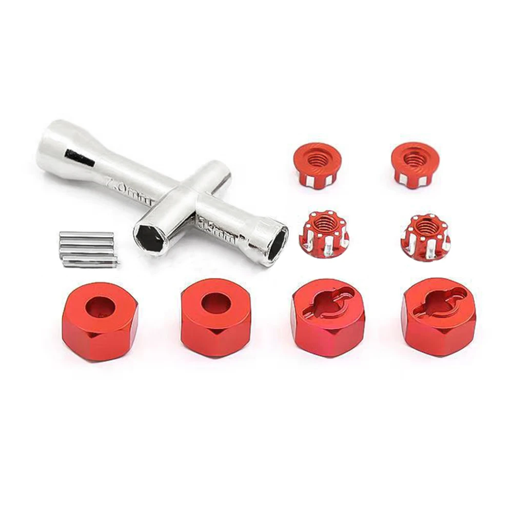 4pcs 12mm Aluminum Coupler Non-slip Nut Hex Wheel Hub Set for 1/16 Slash E-Revo RC Car Upgrade Kits
4pcs 12mm Aluminum Coupler Non-slip Nut Hex Wheel Hub Set for 1/16 Slash E-Revo RC Car Upgrade Kits