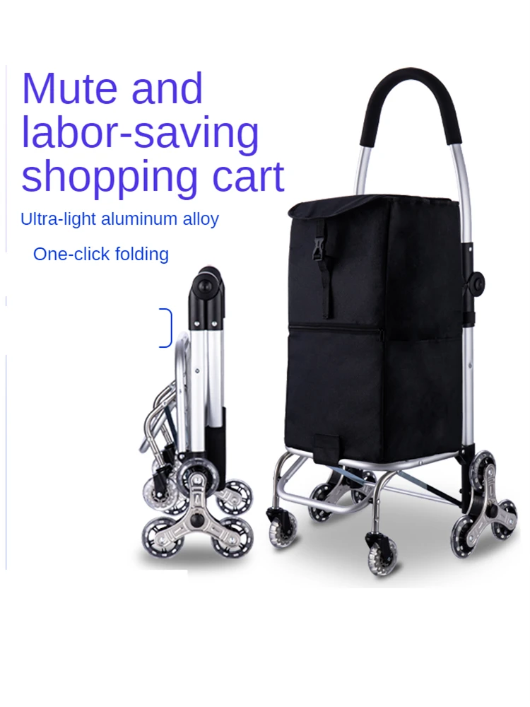 Folding Shopping Cart on Stair Climbing Wheels Grocery Cart Converts Dolly Stainless Aluminum Frame and Removable Waterproof Bag
Folding Shopping Cart on Stair Climbing Wheels Grocery Cart Converts Dolly Stainless Aluminum Frame and Removable Waterproof Bag