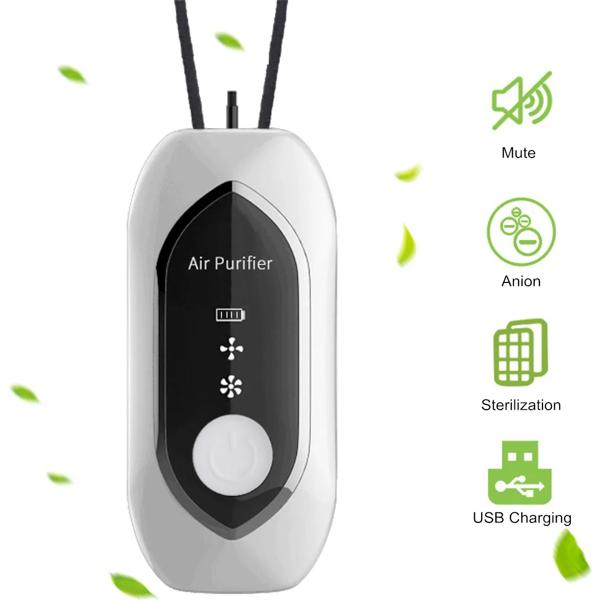 Fashion Personal Wearable Air Purifier Necklace Mini Portable Air Freshener Ionizer Sterilization Negative Ion Generator
Fashion Personal Wearable Air Purifier Necklace Mini Portable Air Freshener Ionizer Sterilization Negative Ion Generator