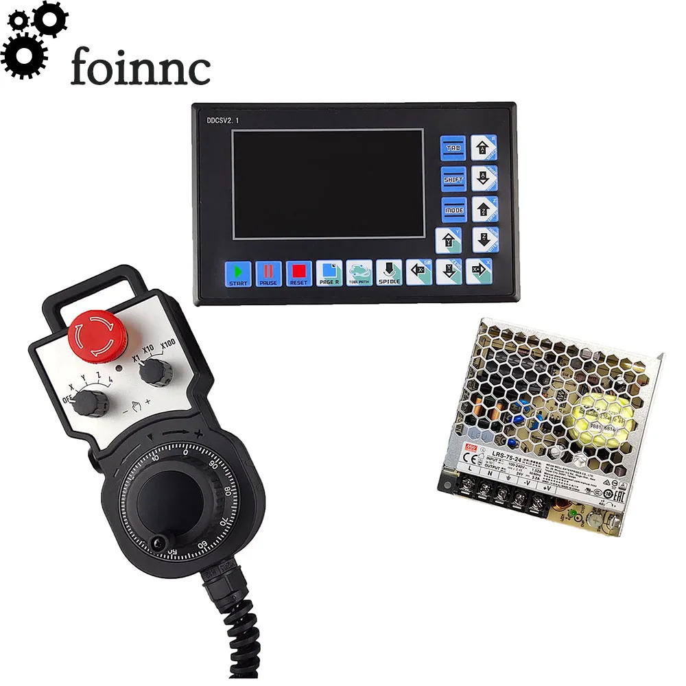 4 axis cnc motion controller cnc kit controller ddcsv2.1 + handwheel + DC power supply G code support U disk
4 axis cnc motion controller cnc kit controller ddcsv2.1 + handwheel + DC power supply G code support U disk
