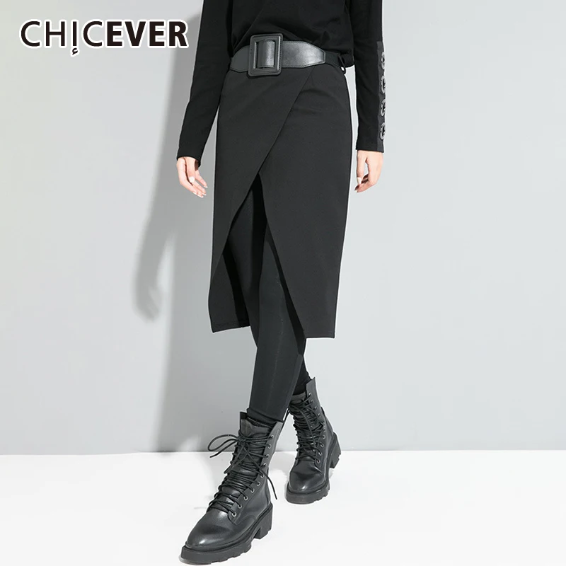 CHICEVER Patchwork Fake Two Piece Pencil Pants For Women High Waist Loose Irregular Hem Skinny Trousers Female Korean Fashion
CHICEVER Patchwork Fake Two Piece Pencil Pants For Women High Waist Loose Irregular Hem Skinny Trousers Female Korean Fashion