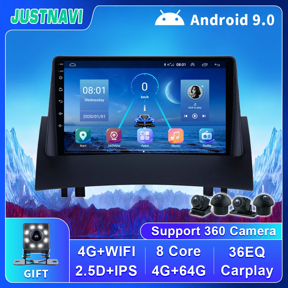 Car Radio 2004 2005 2006 2007 2008 For Renault Megane 2 Multimedia DVD Player Autoradio Android 9.0 Stereo No 2 Din Carplay OBD
Car Radio 2004 2005 2006 2007 2008 For Renault Megane 2 Multimedia DVD Player Autoradio Android 9.0 Stereo No 2 Din Carplay OBD