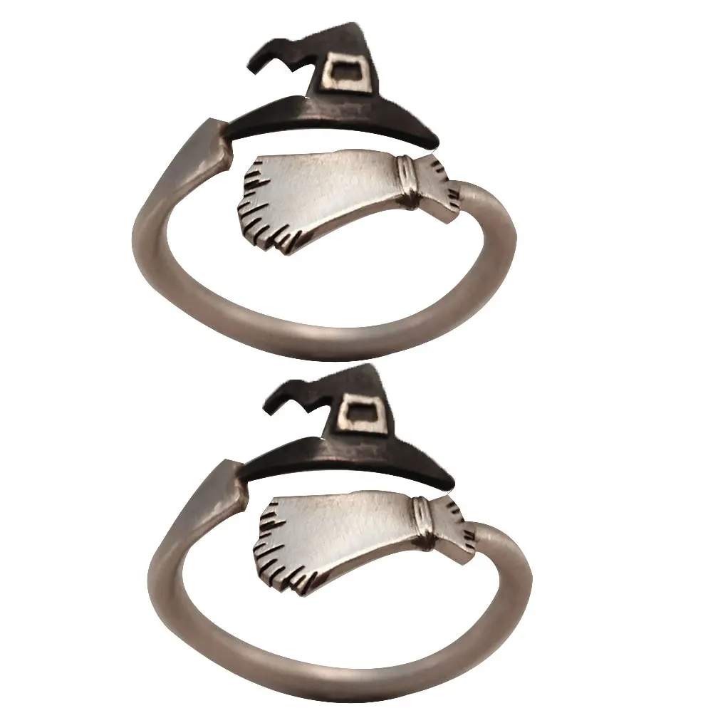 Vintage Opening Adjustable Ring Halloween Party Cosplay Opening Rings For Women Men Silver Punk Halloween Witch Hat Broom Ring
Vintage Opening Adjustable Ring Halloween Party Cosplay Opening Rings For Women Men Silver Punk Halloween Witch Hat Broom Ring
