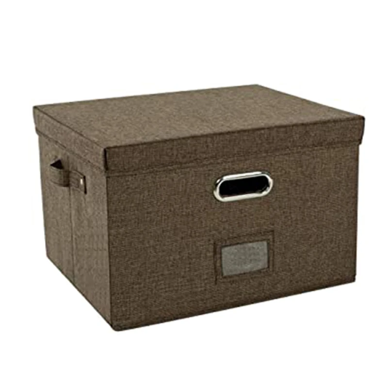 Medium Metal Buckle Storage Box Cotton and Linen Home Storage Box Folding Multifunctional Creative File Box
Medium Metal Buckle Storage Box Cotton and Linen Home Storage Box Folding Multifunctional Creative File Box