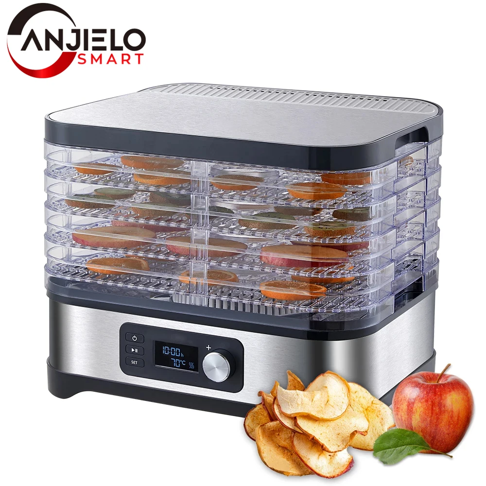 5 Trays Food Dryer Dehydrator with Digital Timer and Temperature Control for Fruit Vegetable snacks Natural Dried Flowers
5 Trays Food Dryer Dehydrator with Digital Timer and Temperature Control for Fruit Vegetable snacks Natural Dried Flowers