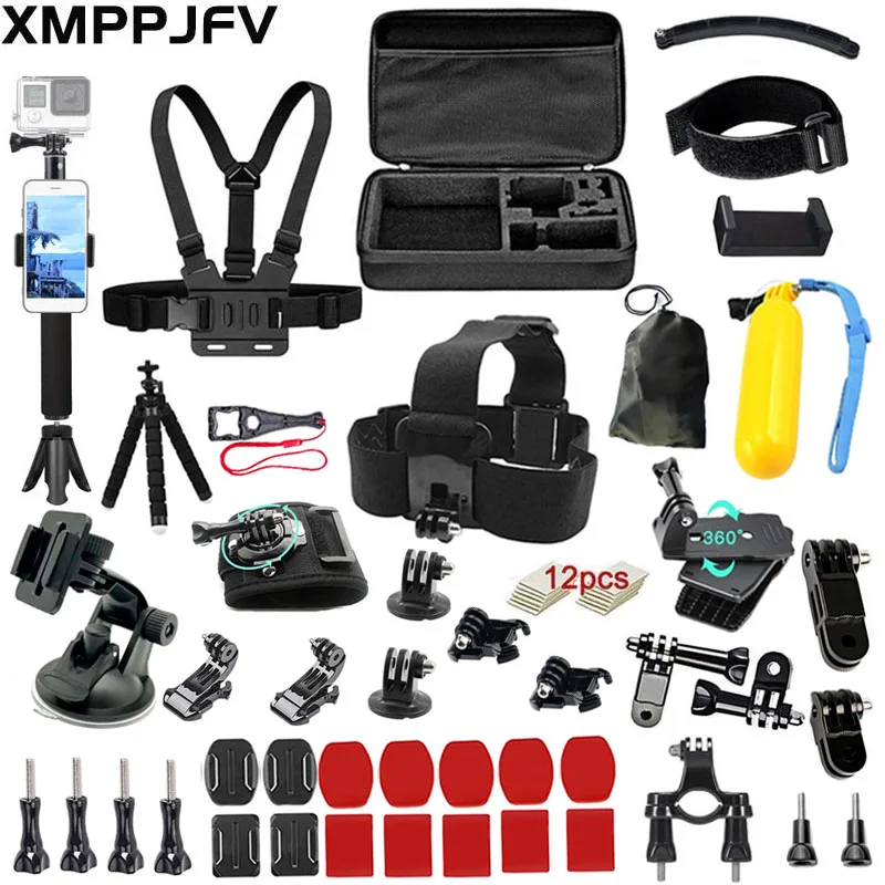 Набор аксессуаров XMPPJFV для экшн-Камеры GoPro Hero 10 9 8 7 6 5 4 Black Max Hero 3 2 1, серебристый SJcam YI 4K SJCAM EKEN Vantop 
Набор аксессуаров XMPPJFV для экшн-Камеры GoPro Hero 10 9 8 7 6 5 4 Black Max Hero 3 2 1, серебристый SJcam YI 4K SJCAM EKEN Vantop