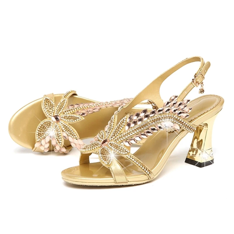 GKTINOO 2021 New Arrivals Shoes Woman Genuine Leather Summer Rhinestone High Heels Ladies Party Shoes Sandals Women 
GKTINOO 2021 New Arrivals Shoes Woman Genuine Leather Summer Rhinestone High Heels Ladies Party Shoes Sandals Women