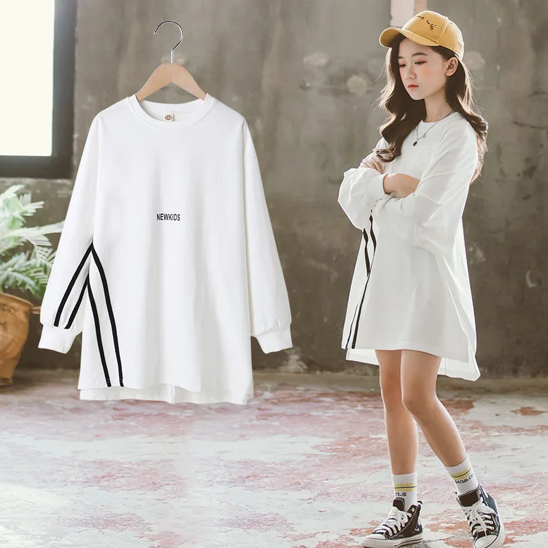 Teen Girl Straight Dress Letter Print Casual Clothes Fall Spring Long Sweatshirt Teenager Girl Children Clothing Autumn Costumes
Teen Girl Straight Dress Letter Print Casual Clothes Fall Spring Long Sweatshirt Teenager Girl Children Clothing Autumn Costumes