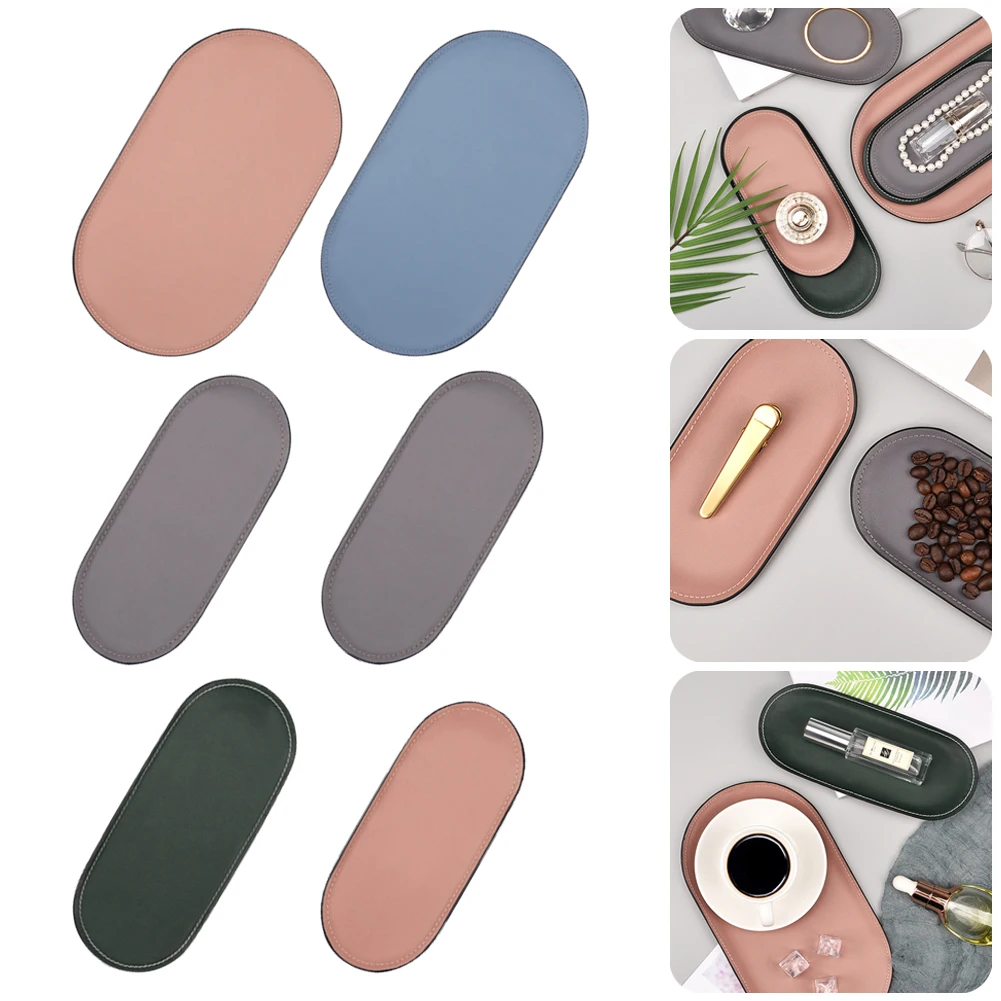 Colorful Jewelry Storage Tray Towel Tray PU Leather Cosmetics Small Items Jewelry Display Tray Mirror Storage Tray Home Storage
Colorful Jewelry Storage Tray Towel Tray PU Leather Cosmetics Small Items Jewelry Display Tray Mirror Storage Tray Home Storage