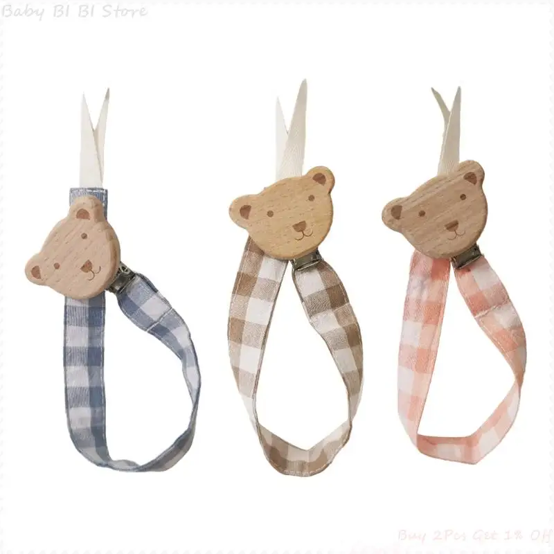1 Pc Infant Baby Plaid Pacifier Strap with Cartoon Wooden Bear Clip Nipple Soother Holder Nursing Teether Dummy Clamp Clasp
1 Pc Infant Baby Plaid Pacifier Strap with Cartoon Wooden Bear Clip Nipple Soother Holder Nursing Teether Dummy Clamp Clasp