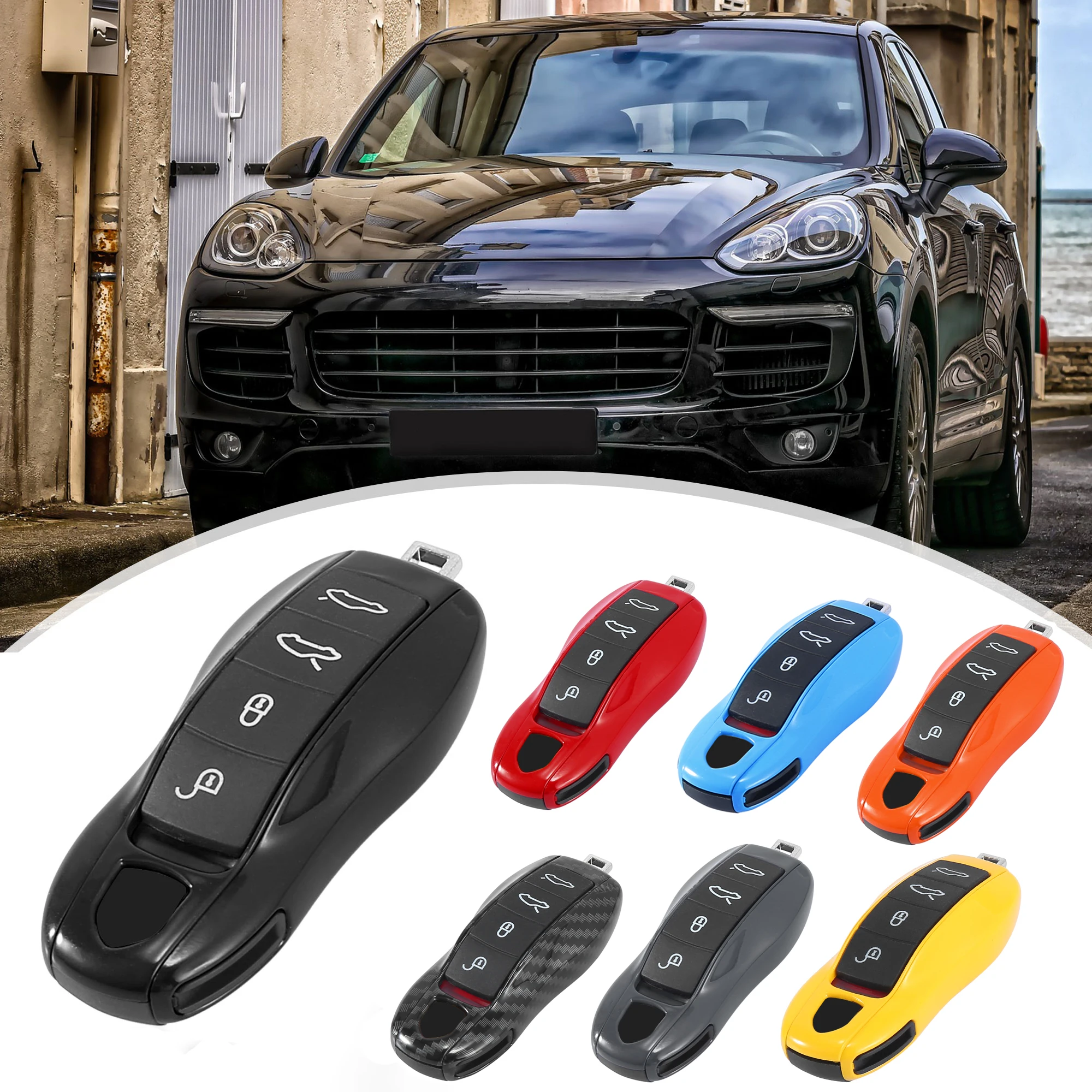 X Autohaux 1 Set Car Remote Key Cover Remote Key Fob ABS Case Shell Protectors for Porsche Cayenne Panamera
X Autohaux 1 Set Car Remote Key Cover Remote Key Fob ABS Case Shell Protectors for Porsche Cayenne Panamera