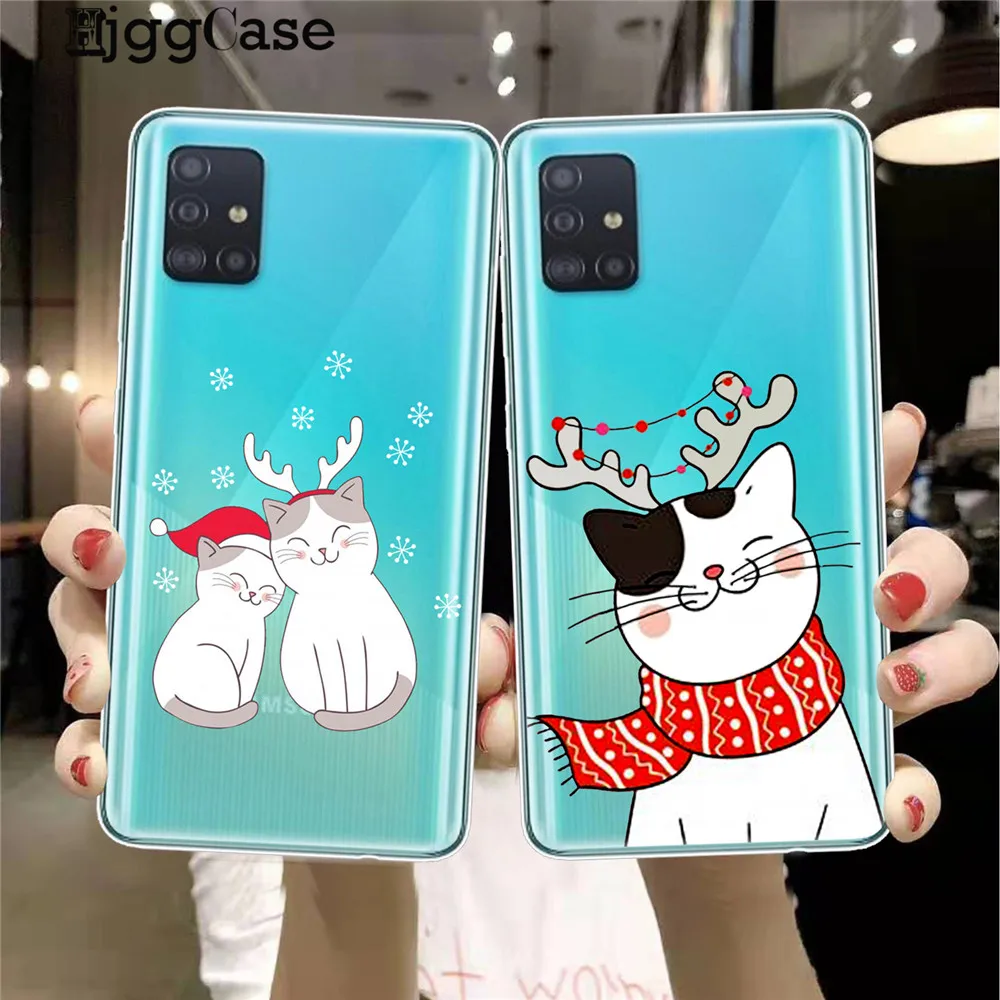 Christmas Santa Claus Phone Case for Samsung A52 A72 A32 A42 A51 A71 A21S A31 A41 A11 A10 A30 A50 A70 A40 cartoon Cute Cat Cover
Christmas Santa Claus Phone Case for Samsung A52 A72 A32 A42 A51 A71 A21S A31 A41 A11 A10 A30 A50 A70 A40 cartoon Cute Cat Cover