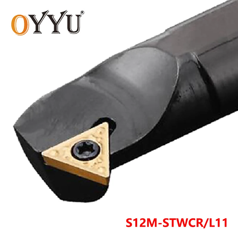 OYYU S12M-STWCR11 S12M-STWCL11 Boring Bar Turning Tool Shank use Carbide Inserts TCMT11 Internal Lathe Tools Cutting Holder
OYYU S12M-STWCR11 S12M-STWCL11 Boring Bar Turning Tool Shank use Carbide Inserts TCMT11 Internal Lathe Tools Cutting Holder