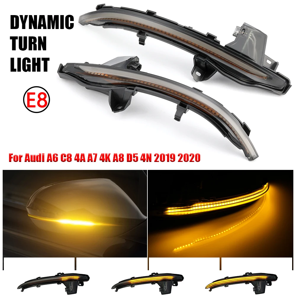 1 Pair For Audi A6 C8 4K A7 4K8 A8 D5 2018 2019 Dynamic LED Turn Signals Light Rearview Mirror Blinker Sequential Indicator
1 Pair For Audi A6 C8 4K A7 4K8 A8 D5 2018 2019 Dynamic LED Turn Signals Light Rearview Mirror Blinker Sequential Indicator