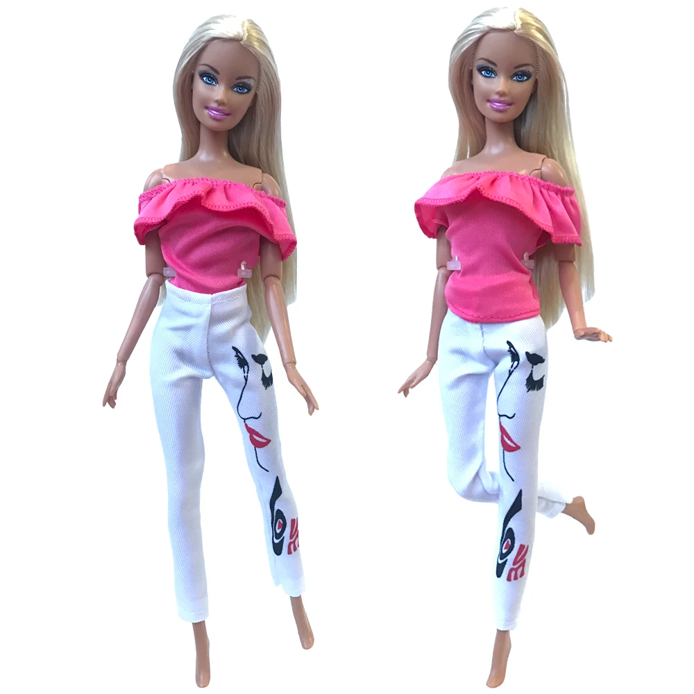 NK New Doll Dress Modern Shirt +Fashion Trouseres Daily Casual Wear For Barbie Doll Accessories Baby Toys Girl' Gift 282A DZ
NK New Doll Dress Modern Shirt +Fashion Trouseres Daily Casual Wear For Barbie Doll Accessories Baby Toys Girl' Gift 282A DZ