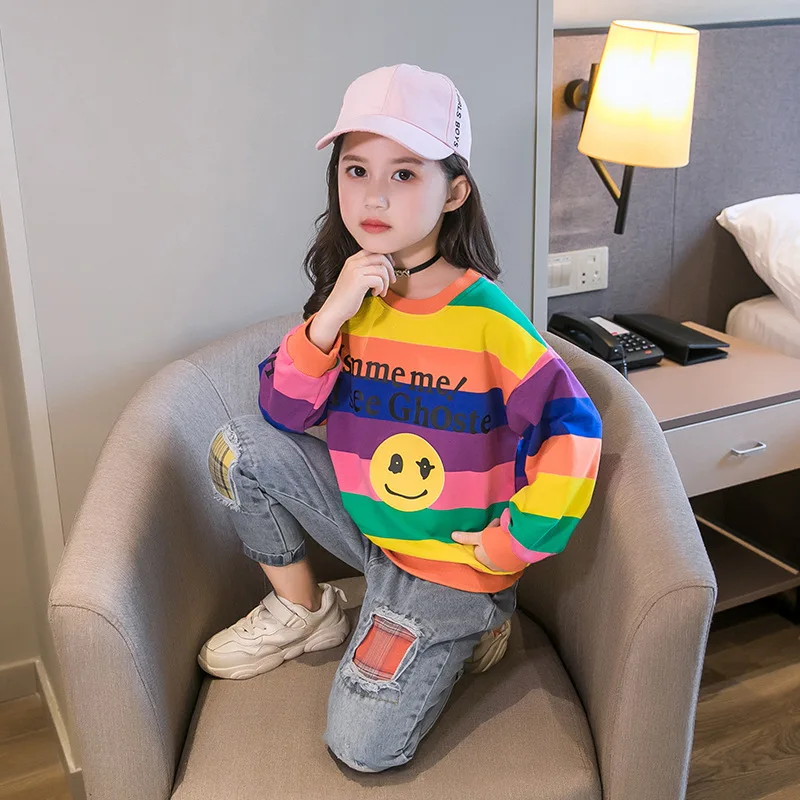 Cartoons Spring Autumn Girls Clothing SuitsSweatshirts Jean Pant Pullover Kids Cotton Outwear High Quality Two Piece
Cartoons Spring Autumn Girls Clothing SuitsSweatshirts Jean Pant Pullover Kids Cotton Outwear High Quality Two Piece