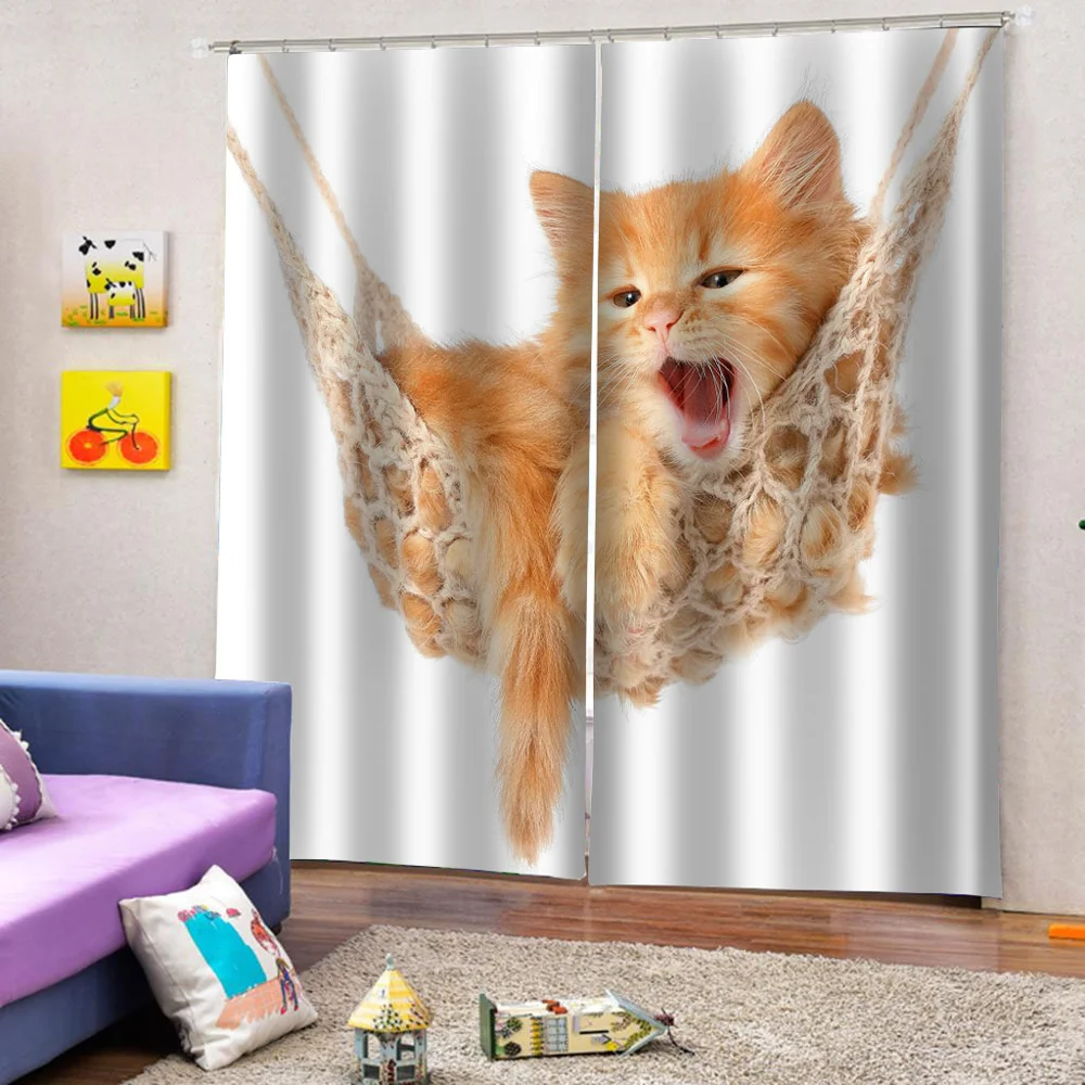 New lovely cat curtains custom children's room cute cartoon boy girl bedroom personality curtains
New lovely cat curtains custom children's room cute cartoon boy girl bedroom personality curtains