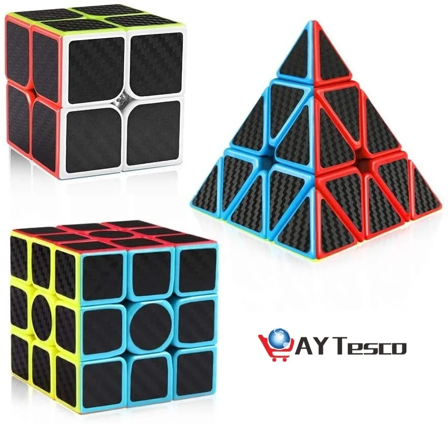 Speed Cube Carbon Fiber 2x2 3x3 Pyramid Speed Cube Bundle, 2by2 3by3 Pyramid Speed Cubes Set Magic Cube Toys for Kids Adult
Speed Cube Carbon Fiber 2x2 3x3 Pyramid Speed Cube Bundle, 2by2 3by3 Pyramid Speed Cubes Set Magic Cube Toys for Kids Adult