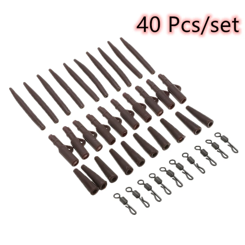 40 Pcs/set Fishing Carp Terminal Tackle Safety Lead Clips Carp Fishing Accessories Kit Rolling Swivels Carp Rig Fishing Tool
40 Pcs/set Fishing Carp Terminal Tackle Safety Lead Clips Carp Fishing Accessories Kit Rolling Swivels Carp Rig Fishing Tool