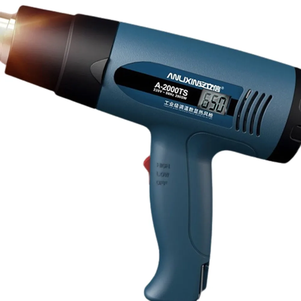 1600W 60℃-650℃ Hair Dryer Construction LCD Display Hot Air Heat Gun For Soldering Thermal Blower Heat Shrink Hot Air Gun
1600W 60℃-650℃ Hair Dryer Construction LCD Display Hot Air Heat Gun For Soldering Thermal Blower Heat Shrink Hot Air Gun