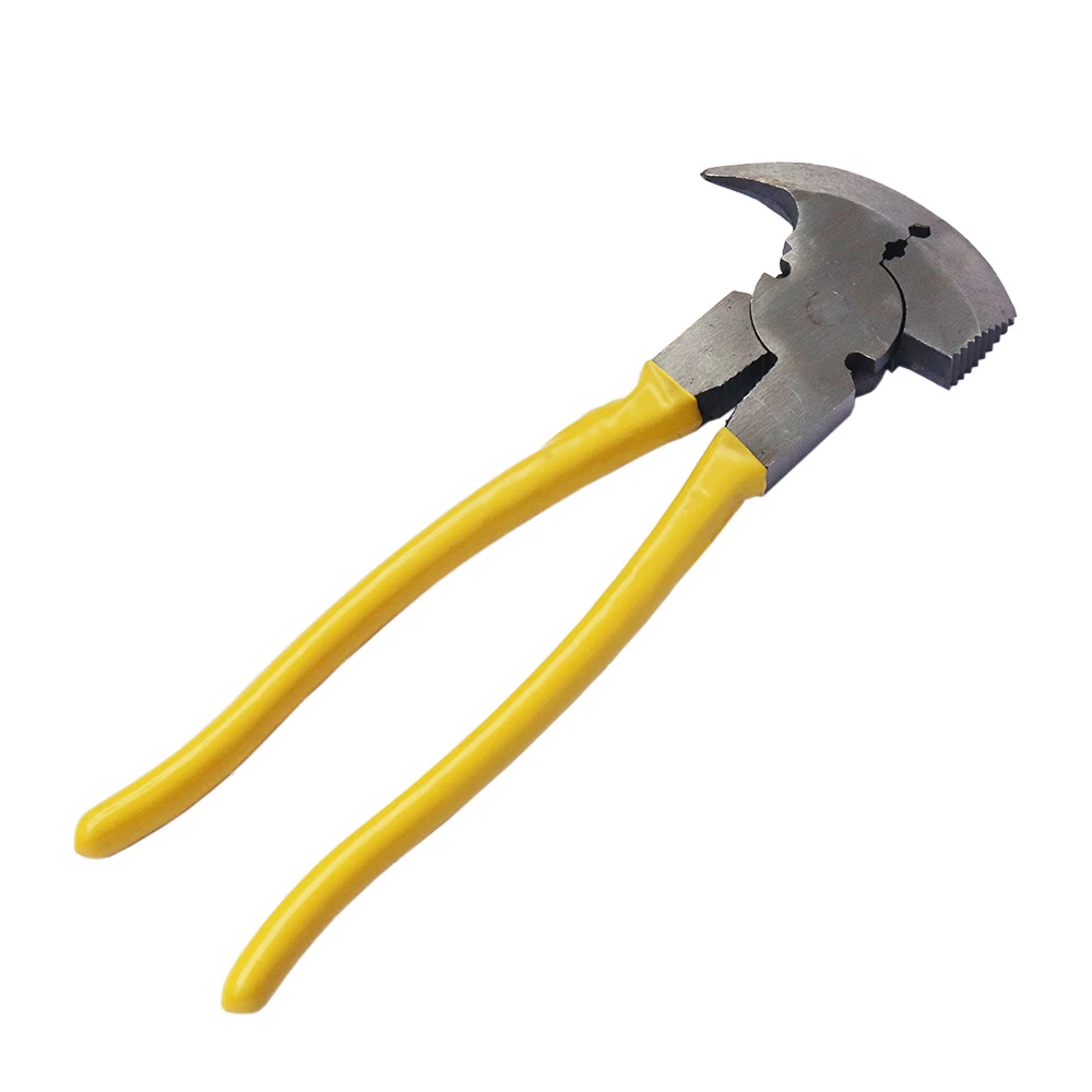 Heavy Duty Fence Pliers with Wire Cutters, Nail Hammer & Staple Remover Cushion Grip Fencing Pliers
Heavy Duty Fence Pliers with Wire Cutters, Nail Hammer & Staple Remover Cushion Grip Fencing Pliers