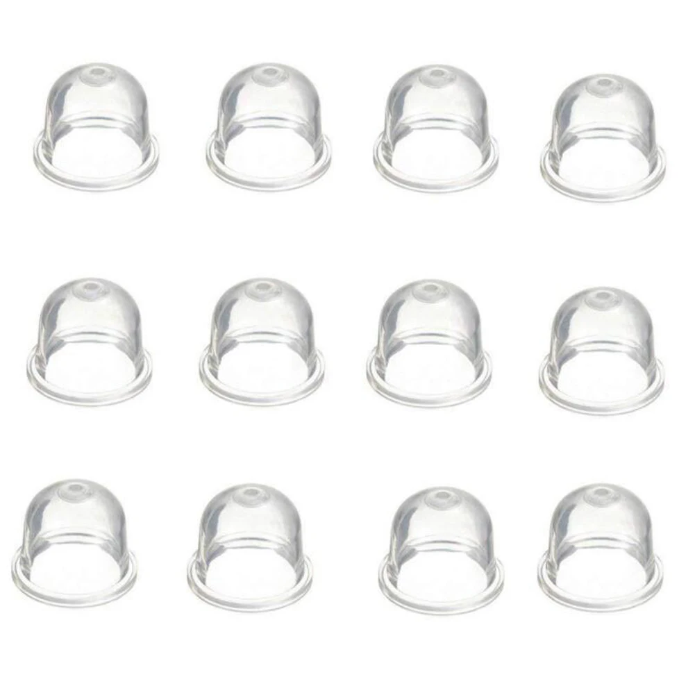 12Pcs White Transparent Fuel Pump Carburetor Oil Bubble Primer Bulb Chainsaws Trimmer Brush Cutter Clear Tool Parts 19/22mm | Дом и сад