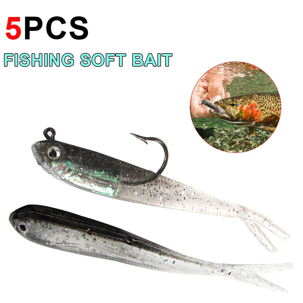 75mm Fishing Lure Soft Bait Split Tail Swimbait Fork Tail Minnow Soft Lure Artificial Bait Saltwater Freshwater Fishing Tackles
75mm Fishing Lure Soft Bait Split Tail Swimbait Fork Tail Minnow Soft Lure Artificial Bait Saltwater Freshwater Fishing Tackles