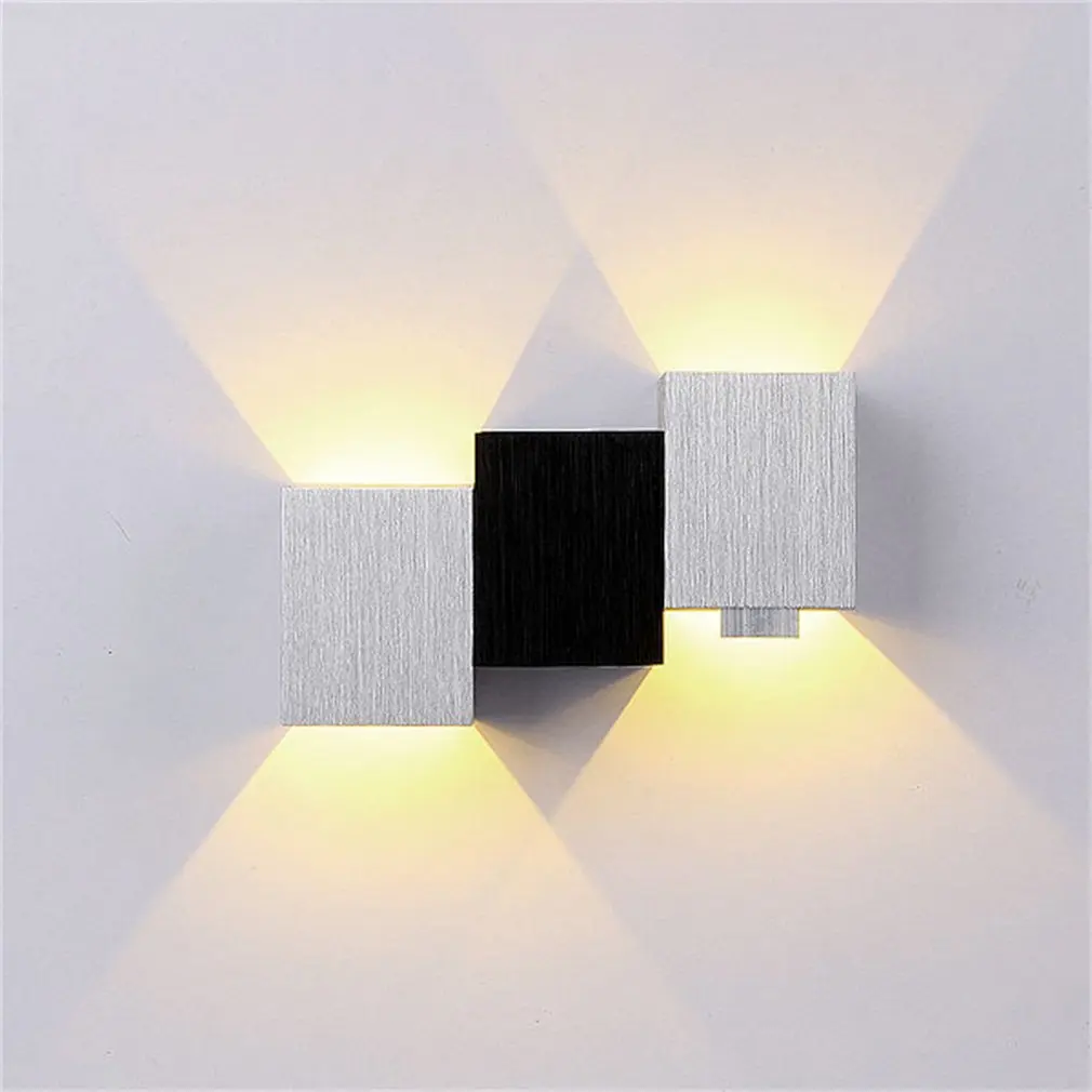 3W Lampada LED Aluminium RGB wall light rail project Square LED wall lamp bedside room bedroom wall decor arts
3W Lampada LED Aluminium RGB wall light rail project Square LED wall lamp bedside room bedroom wall decor arts