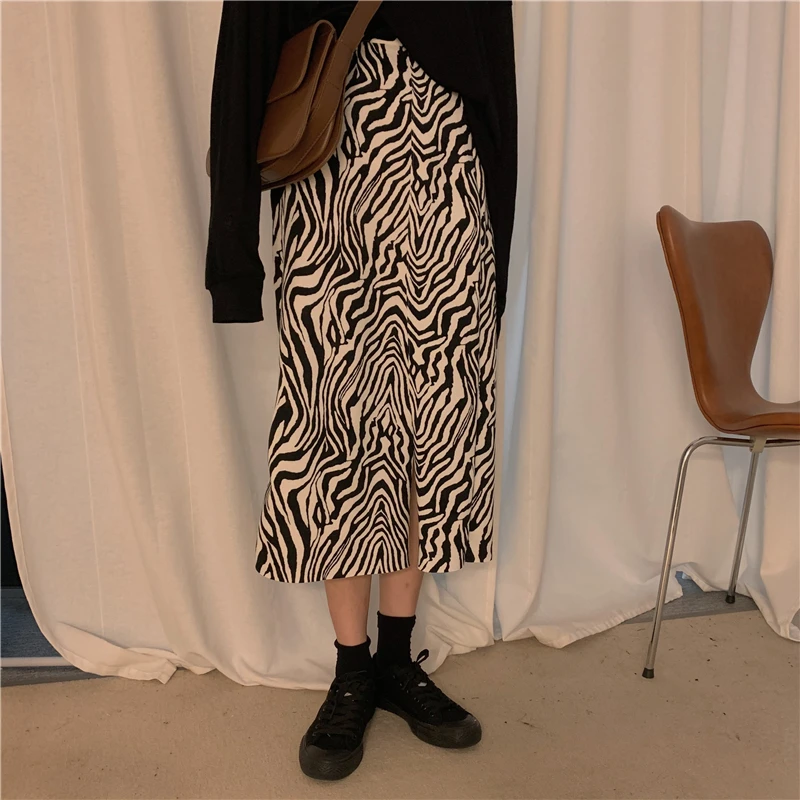 spring autumn new ins Zebra pattern long skirts for women clothing fashion High waist a-line loose skirt hipster streetwear
spring autumn new ins Zebra pattern long skirts for women clothing fashion High waist a-line loose skirt hipster streetwear