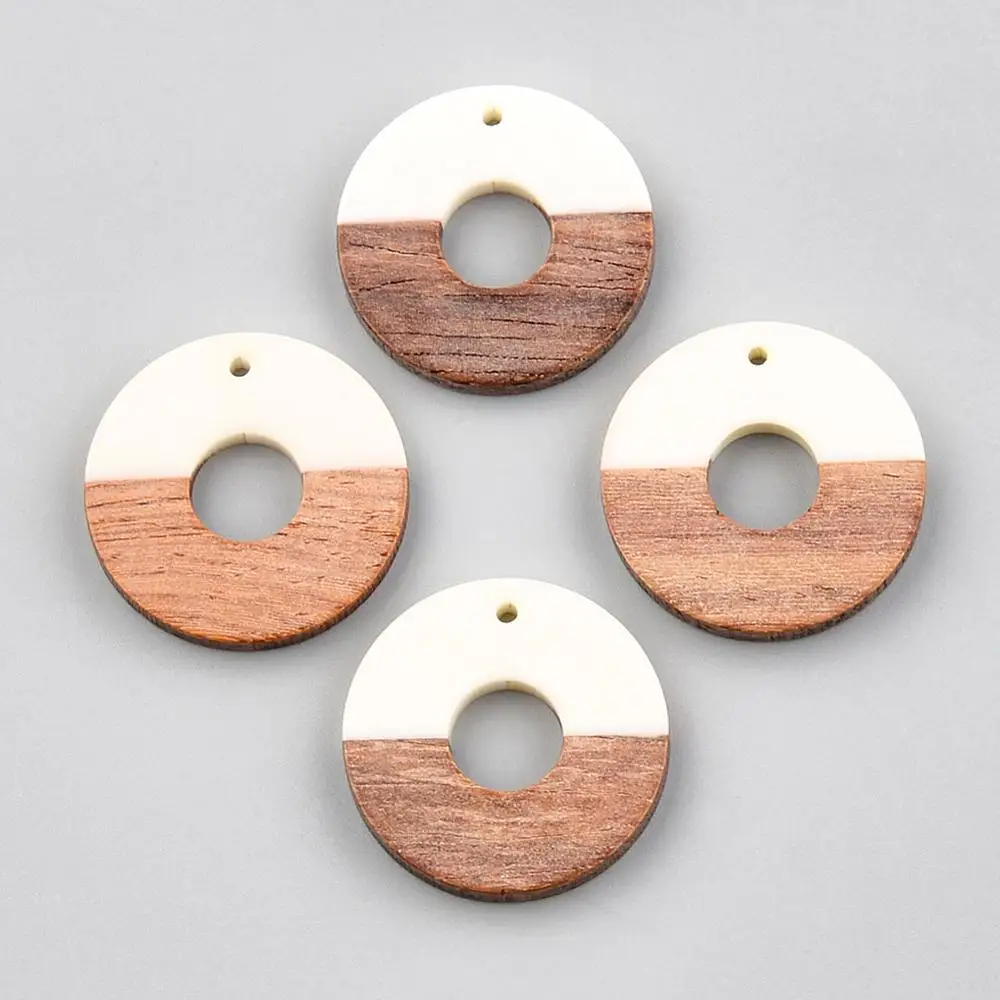 2 PCS Jewelry Making Minimalism Hollow Round Circle Earring Resin Charms Half Wood Simple Earrings Necklace Pendant Vintage
2 PCS Jewelry Making Minimalism Hollow Round Circle Earring Resin Charms Half Wood Simple Earrings Necklace Pendant Vintage