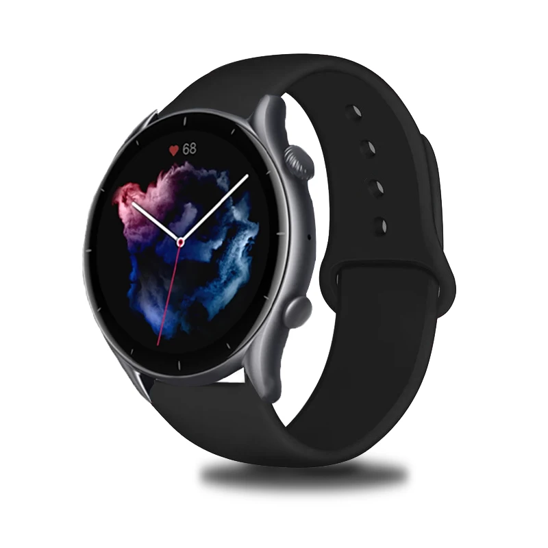 Ремешок силиконовый для Huami Amazfit GTR 3/3 Pro, 22/20 мм 
Ремешок силиконовый для Huami Amazfit GTR 3/3 Pro, 22/20 мм