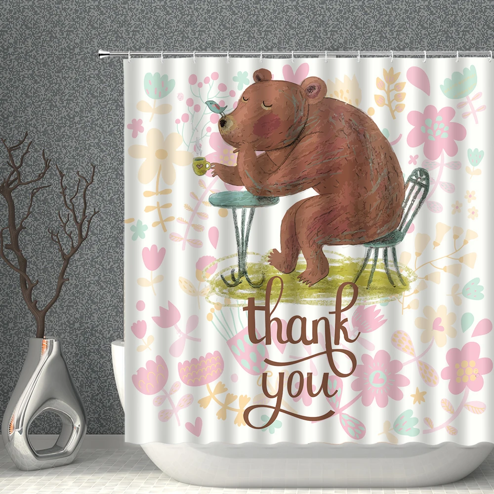 Cartoons Animal Shower Curtain Monkey Dinosaur Rabbit Bear Elephant Penguin Waterproof Polyester Fabric Decoration With Hooks
Cartoons Animal Shower Curtain Monkey Dinosaur Rabbit Bear Elephant Penguin Waterproof Polyester Fabric Decoration With Hooks